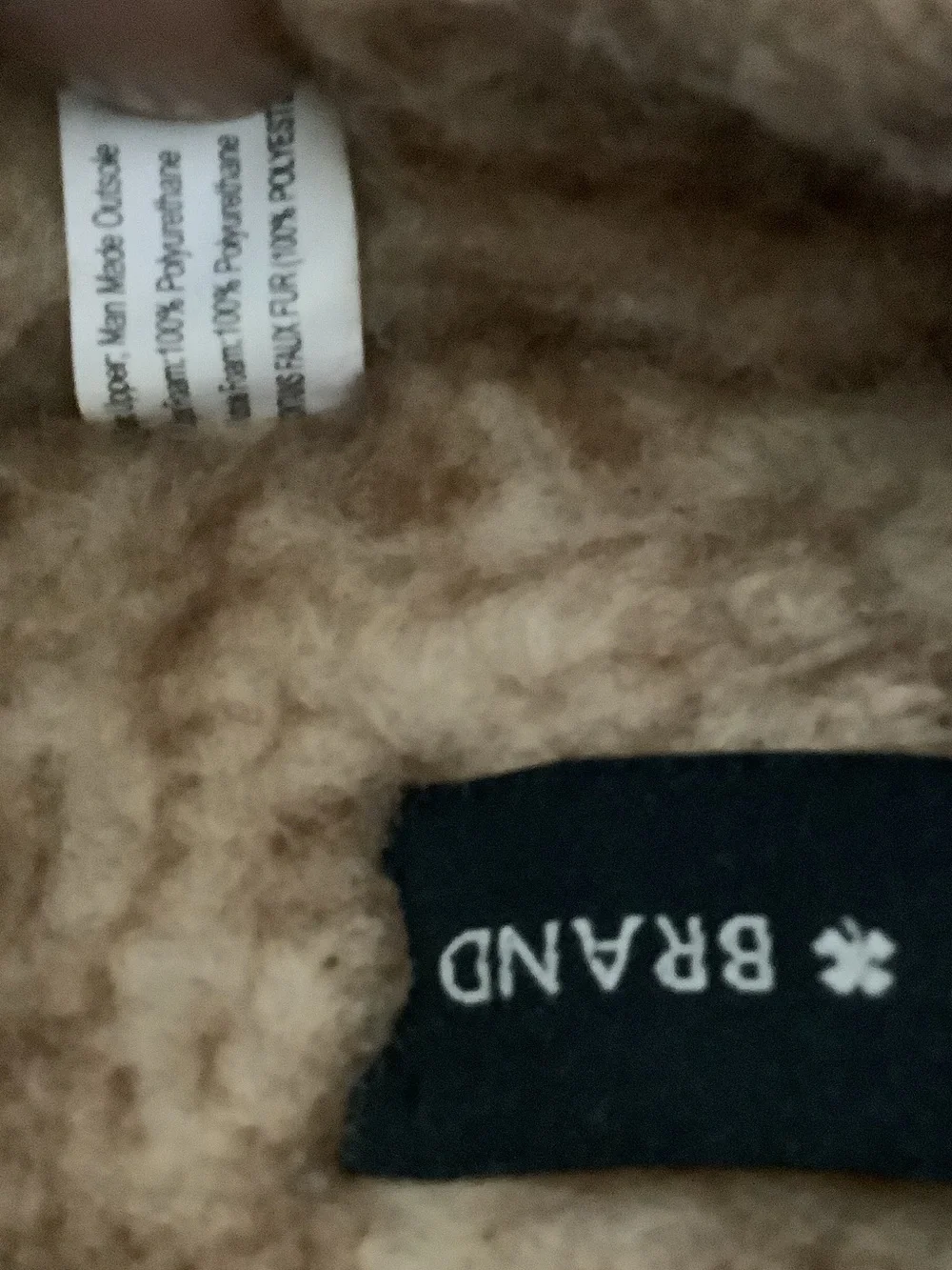 Lucky Brand Kids Brown Faux-Shearling Moccasin Slippers Unisex